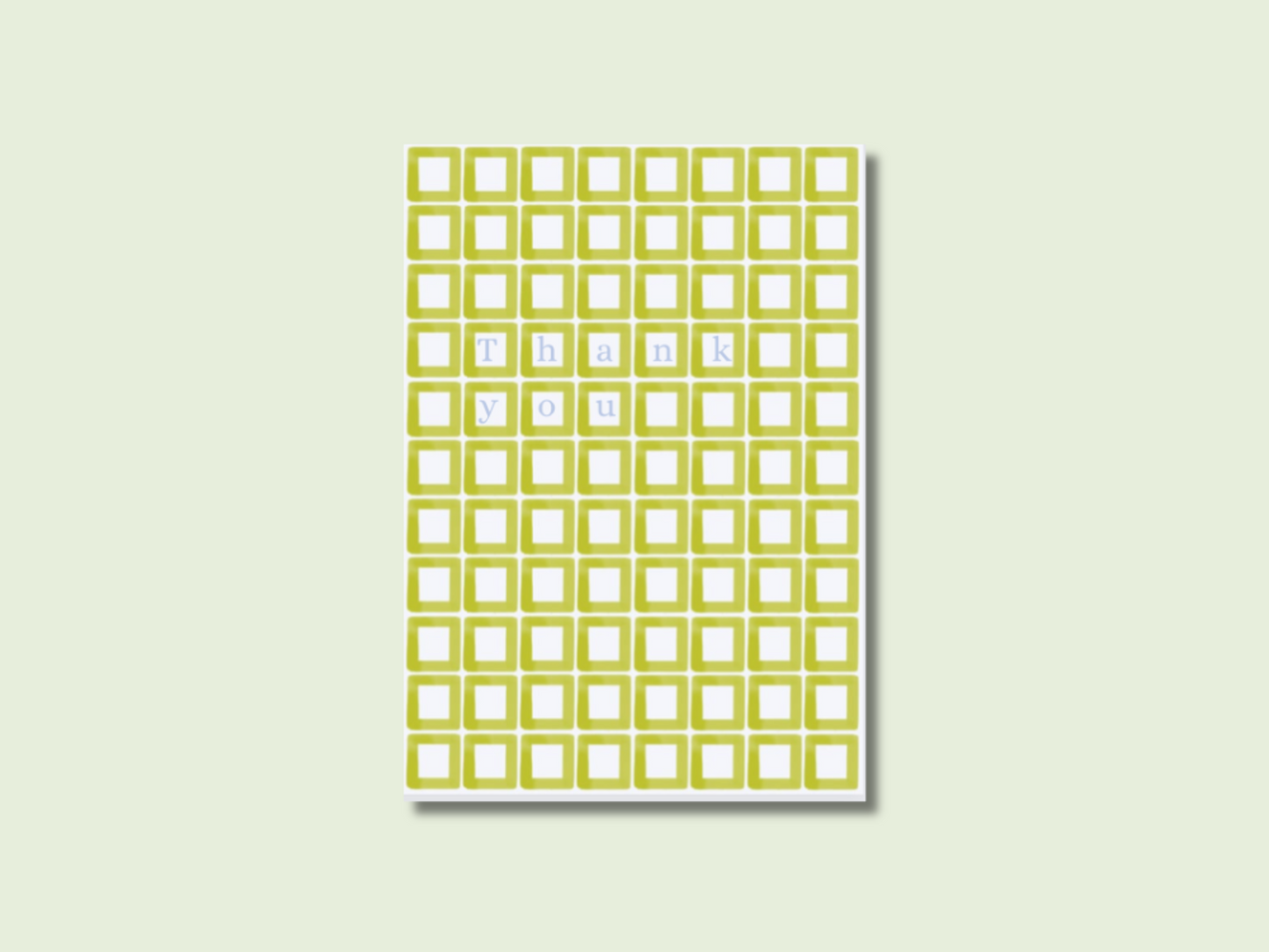 Thank you card