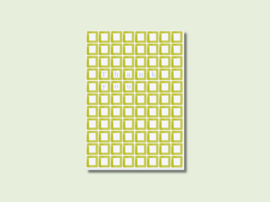 Thank you card