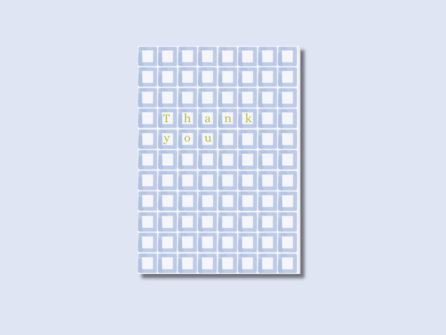 Thank you card