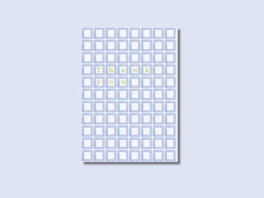 Thank you card