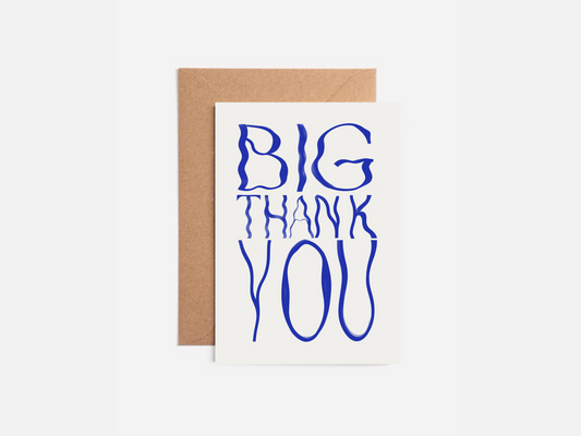 Big thank you - Blue