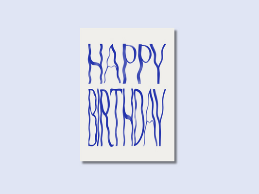 Happy Birthday - Blue