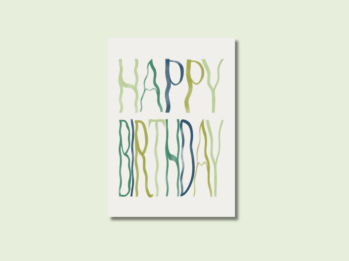 Happy Birthday - Green